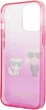Etui CG Mobile Karl Lagerfeld Gradient Ikonik Karl&Choupette do Apple iPhone 14 Pro Różowy (3666339086381) - obraz 3