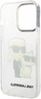 Панель CG Mobile Karl Lagerfeld Glitter Karl&Choupette для Apple iPhone 14 Pro Transparent (3666339087265) - зображення 3