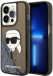 Панель CG Mobile Karl Lagerfeld Glitter Karl Head для Apple iPhone 14 Pro Black (3666339086824) - зображення 1