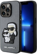 Панель CG Mobile Karl Lagerfeld Saffiano Karl&Choupette для Apple iPhone 14 Pro Silver (3666339122768) - зображення 1