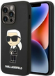 Панель CG Mobile Karl Lagerfeld Silicone Ikonik для Apple iPhone 14 Pro Black (3666339086589) - зображення 1