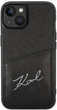 Панель CG Mobile Karl Lagerfeld Signature Logo Cardslot для Apple iPhone 14 Black (3666339094270) - зображення 2