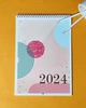 2024 Календар-планер А4 ⇢ настінний на 12 місяців, Англійська мова (K18) - зображення 1
