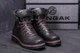 Чоловічі зимові шкіряні черевики ZG Black Military Style 42 28 см Чорні - зображення 8