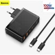 Сетевое зарядное устройство Baseus 100W GaN2 Pro Quick Charger + кабель USB-C 100W black - изображение 1