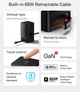 Сетевое зарядное устройство BASEUS GaN5 PowerCombo Charger 2C+U+2AC 65W Black - изображение 5