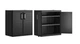 Шафа Keter Kis Detroit XL Basso чорна 93х89x54 см низька 2 полиці (249803) - изображение 2