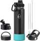 Термопляшка Mountflask Regular 650 мл Black/Aquamarine Pad (MF-BA) - зображення 1
