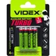 Батарейка лужна Videx LR03/AAA Turbo 4шт BLISTER - изображение 1