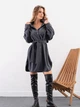 Плаття-сорочка міді осіннє жіноче ISSA PLUS SA-496 L/XL Темно-сіре (issa2007682505609) - зображення 1