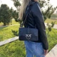 Жіноча сумочка клатч Pinko на ланцюжку лакова еко-кожа чорна матова стильна маленька сумка для вечірки - зображення 7