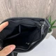 Мужская сумка планшетка из натуральной кожи с тиснением под рептилию черная с потайным карманом и отделением для телефона - изображение 6
