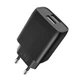 Мережевий зарядний пристрій XO L57 (2USB/2.4A) + Кабель USB - Type-C (black) - зображення 2