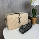 Модная женская мини сумочка клатч YSL экокожа стеганая бежевый сумка на плечо стильный клатч для вечеринок - изображение 5