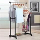 Вешалка Double Pole BIG WJF вешалка-стойка для одежды двойная + место для обуви Серебристая (12786) - изображение 4
