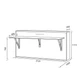 Стол-кровать Smartmebel HF-90 NEW Гикори Рокфорд Светлый 90х200 см (N 100-24) - изображение 4