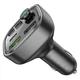 Автомобильный FM-трансмиттер Borofone BC48 Broad QC3.0 / 2xUSB / 1xType-C 18W / bluetooth Black (BC48B) - изображение 5