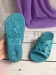 Шльопанці для дівчинки Luckline 34 р - 22 см бірюзовий (162) - зображення 4