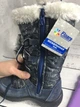 Чобітки дитячі зимові на дівчинку Floare 27р - 17 см сині (855) - изображение 5