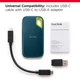 Зовнішній диск SSD SanDisk Extreme Portable V2 2TB USB 3.2 Type-C Монтерей (SDSSDE61-2T00-G25M) - зображення 3