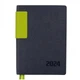 Ежедневник Leo Planner Infinity 2024 А5 368л м/обл слп/т темно-серый с салатовой вставкой со срезом в тон обложки (5056574423825) - изображение 1