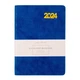Ежедневник Leo Planner Case 2024 А5 368л м/обл ж/т синий с желтым срезом (5056574423566) - изображение 1