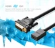 Адаптер перехідник Ugreen DVI to HDMI двонаправлений кабель 0.22 м Black (20118) - зображення 4