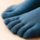 Носки для йоги и пилатеса нескользящие закрытые Amber Grip петроль (35-40) - изображение 3