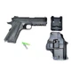 Детский пистолет на пульках "Colt 1911 Rail" Galaxy G25+ металл черный с кобурой - изображение 4