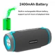 Портативна Bluetooth колонка Hopestar H45 StrongPower радіо USB/TF grey - зображення 3