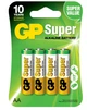 Батарейка GP Super Alkaline АА LR6 (15A-U4) 4 шт - изображение 1