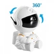 Лазерний нічник-проектор дитячий зоряного неба Astronaut Star, LED 5W, в спальню авто, 7 реж, пульт, Білий - зображення 5