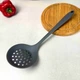 Серая силиконовая шумовка для кухни 32,5х10,5 см - изображение 1