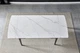 Стол обеденный раскладной BONN CERAMIC 130(180)*80 белый глянец/черный каркас Intarsio - изображение 7