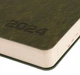 Щоденник А6 дата Leo Planner "Corsa" м'який, 352 стор., хакі 2024 рік - изображение 5