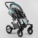 Візок універсальний 2 в 1 для дітей Saturn. Gray and Turquoise (103718) - зображення 12