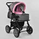 Коляска для дітей класична Viki. Gray and Pink (75215) - зображення 4