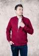 Бомбер Gaballi теплый мужской на молнии 2XL-5XL большие размеры , Бордовый, XXL - изображение 3