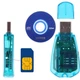 SIM Card Reader Digital USB пристрій для читання та резервування SIM-карток Синій (1003-056-01) - зображення 4