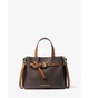 Сумка сэтчел женская Michael Kors Emilia Small Logo Satchel 35H0GU5S1B коричневая - изображение 1