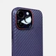 Чохол K-Doo Mag Noble Collection Carbon фіолетовий для iPhone 14 Pro - зображення 2