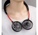 Вентилятор на шею портативный с аккумулятором Neck Fan Черный (SH772262) - изображение 6