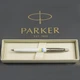 Ручка шариковая Parker JOTTER Originals UKRAINE White CT BP Трезубец сине-желтый 15032_T0017u - изображение 3