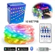 Розумна гірлянда музична світлодіодна новорічна 10 метрів LED RGB Bluetooth для ялинки 5V 2F USB LED String Lights Багатобарвна - зображення 1
