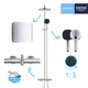 Душова система із термостатом GROHE Quickfix Vitalio Comfort із верхнім душем та виливом латунь хром 26984001 - зображення 6