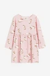 Платье для девочки розовое Кролик H&M 134-140см (400093919) - изображение 1