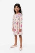 Платье для девочки розовое Сердца H&M 134-140см (400093920) - изображение 3