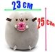 Мягкая игрушка Пушин кэт Pusheen cat большой S&T 23 х 25 см с Пончиком в лапках Серый (n-9719) - изображение 2