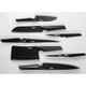 Ніж Santoku Vinzer Geometry Nero Line 17.8 см 50302 - зображення 3