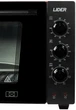Электрическая печь LIDER Lux 4223 Black-Black-Red - изображение 5